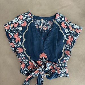 Free People Arielle Printed Top